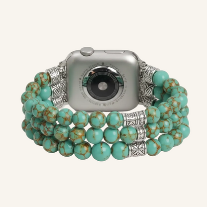 Bracelet Apple Watch Perles Effet Pierre — Le Pastel