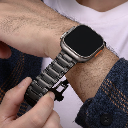Bracelet Apple Watch acier inoxydable massif business pour homme