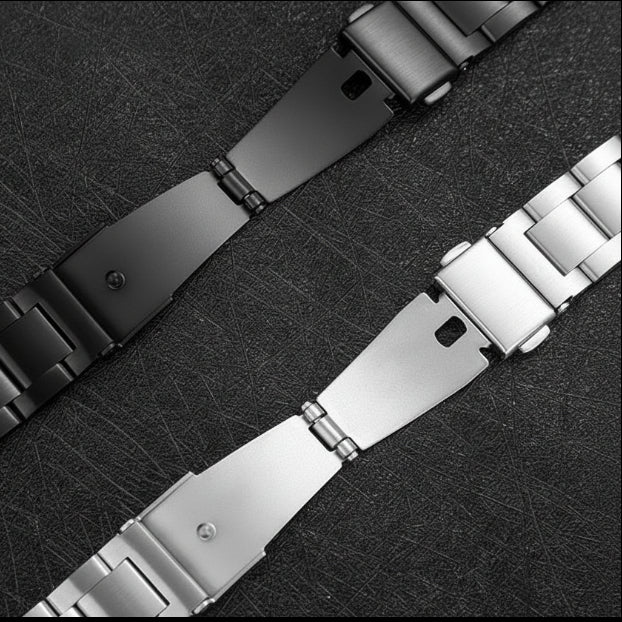 Bracelet Apple Watch acier Le Maillon Prestige — vue détaillée