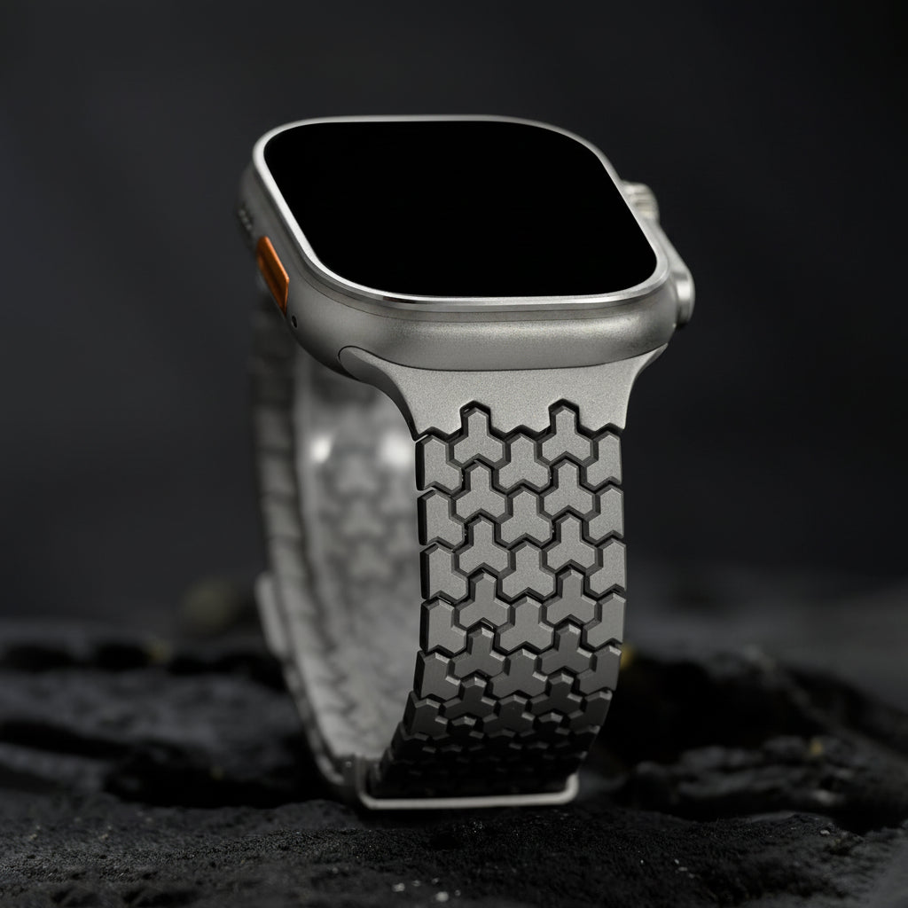 Bracelet Apple Watch acier magnétique réglable à tout poignet