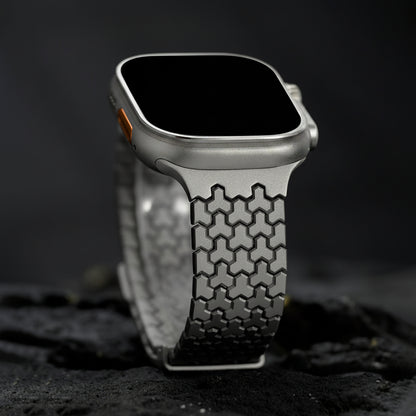 Bracelet Apple Watch acier magnétique réglable à tout poignet