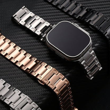 Bracelet Apple Watch acier noir business homme