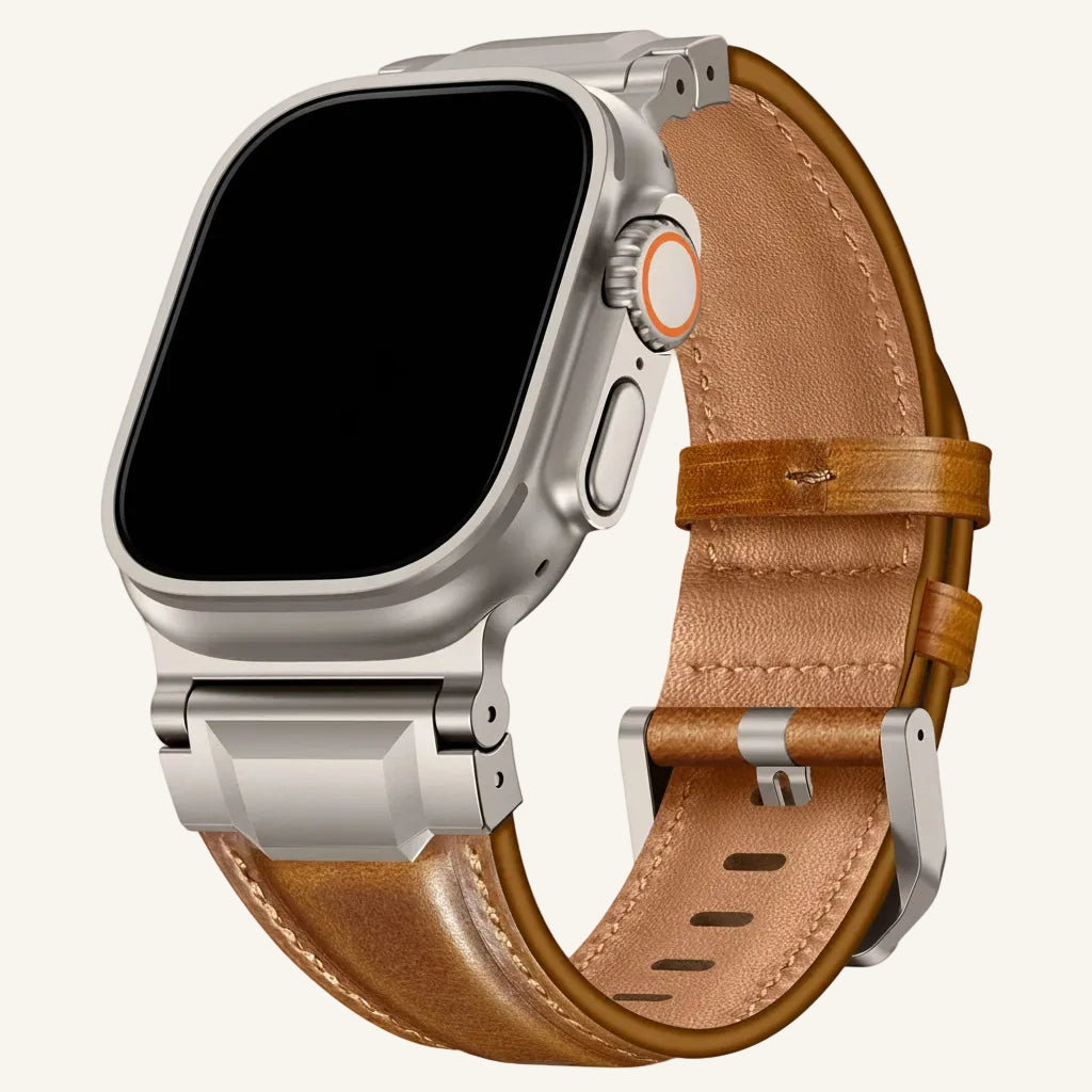 Fermoir magnétique du bracelet Apple Watch cuir armure