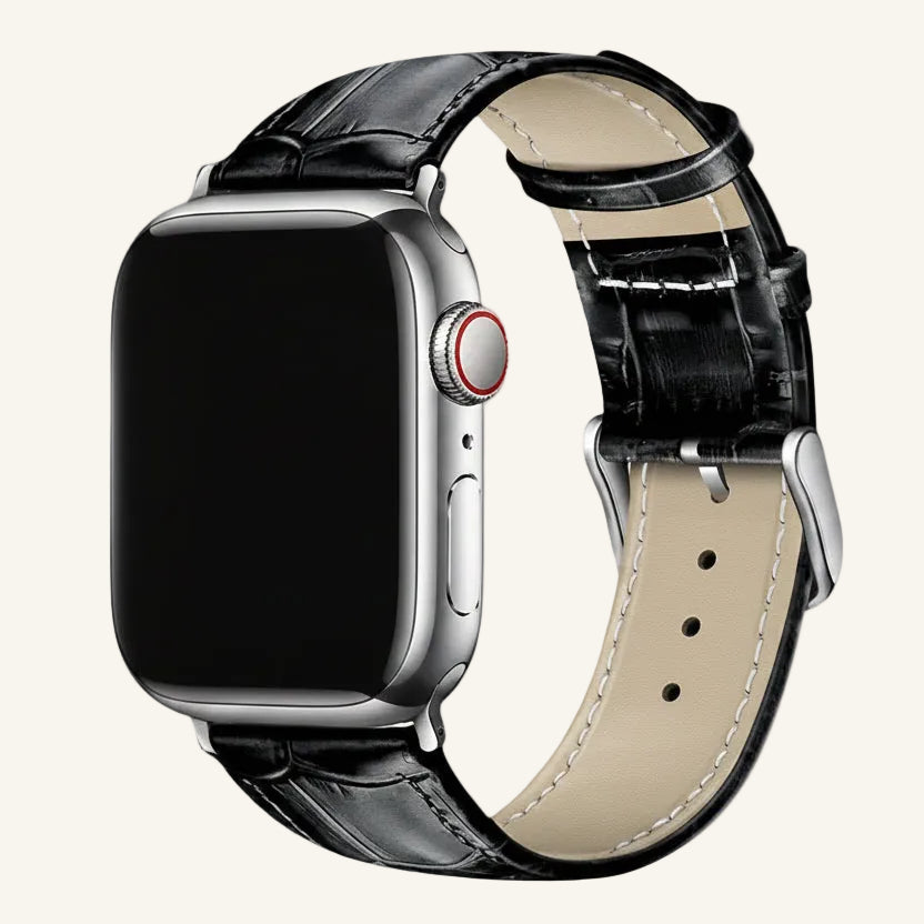 Bracelet Apple Watch cuir compatible Series, SE et Ultra