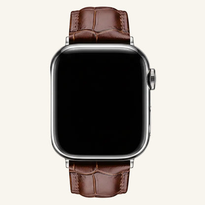 Bracelet Apple Watch cuir noir boucle à ardillon