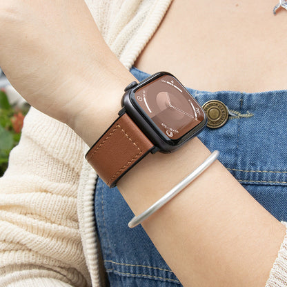 Double fermoir magnétique du bracelet Apple Watch cuir et silicone
