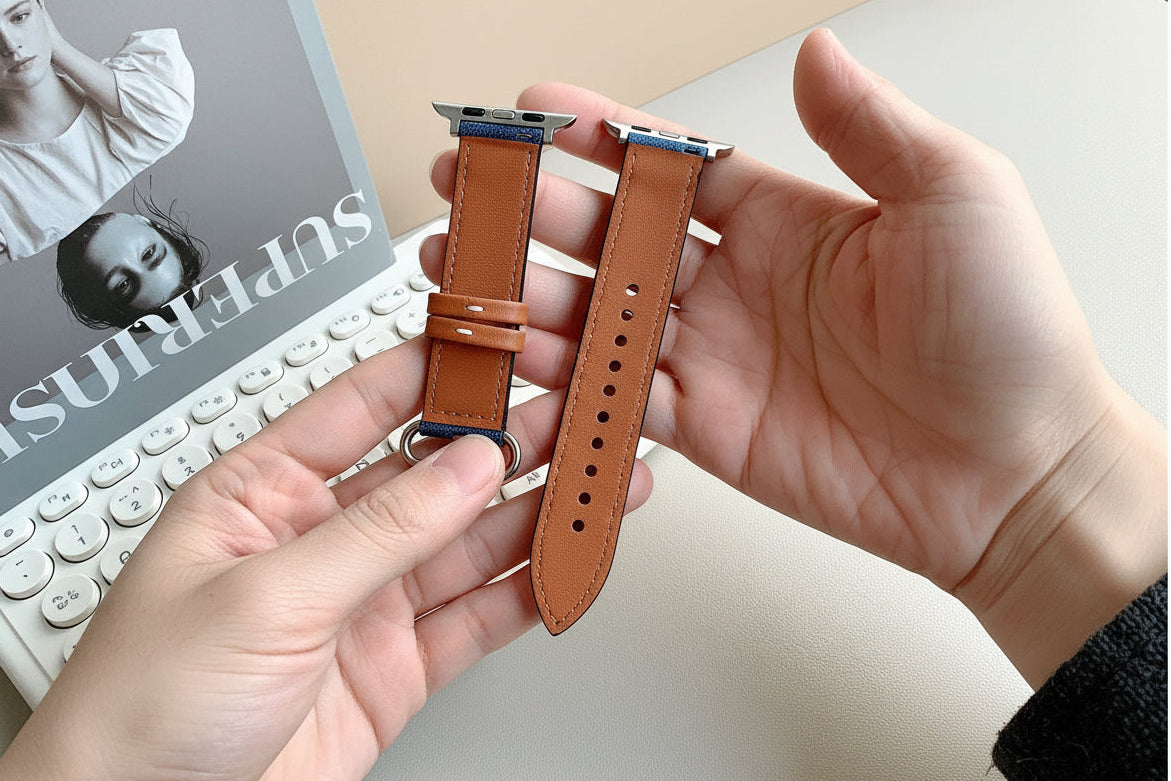 Boucle ardillon du bracelet Apple Watch en denim