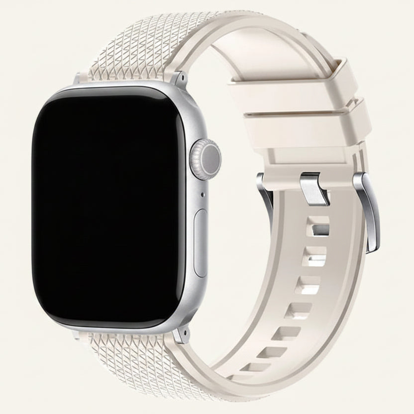 Bracelet Apple Watch FKM fluoré bleu