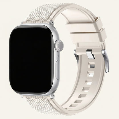 Bracelet Apple Watch FKM fluoré bleu