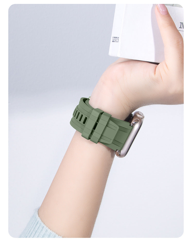 Bracelet Apple Watch FKM fluoré galaxie violette