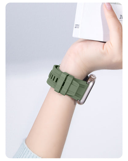Bracelet Apple Watch FKM fluoré galaxie violette