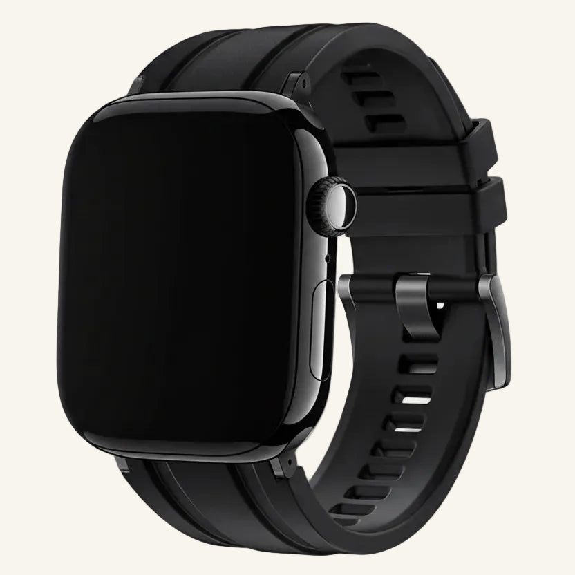 Bracelet Apple Watch FKM fluoré gris lumière étoile
