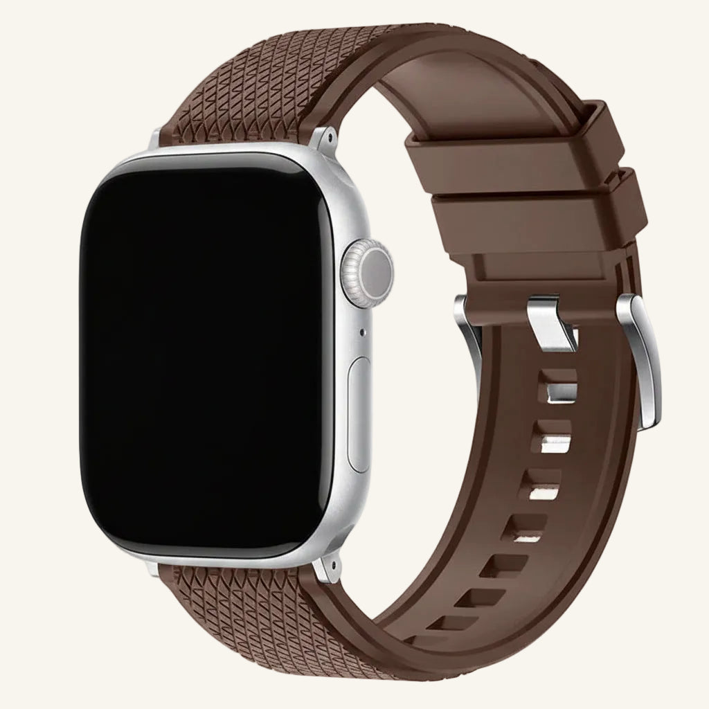 Bracelet Apple Watch FKM fluoré noir sport