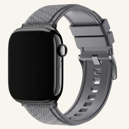 Bracelet Apple Watch FKM fluoré rouge