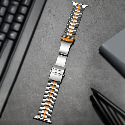 Bracelet Apple Watch Le Colosse porté au poignet
