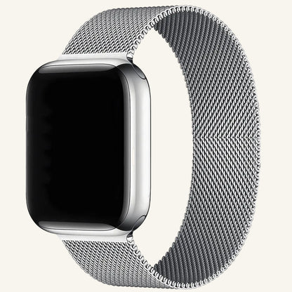 Bracelet Apple Watch maille milanaise bleu et vert colorés