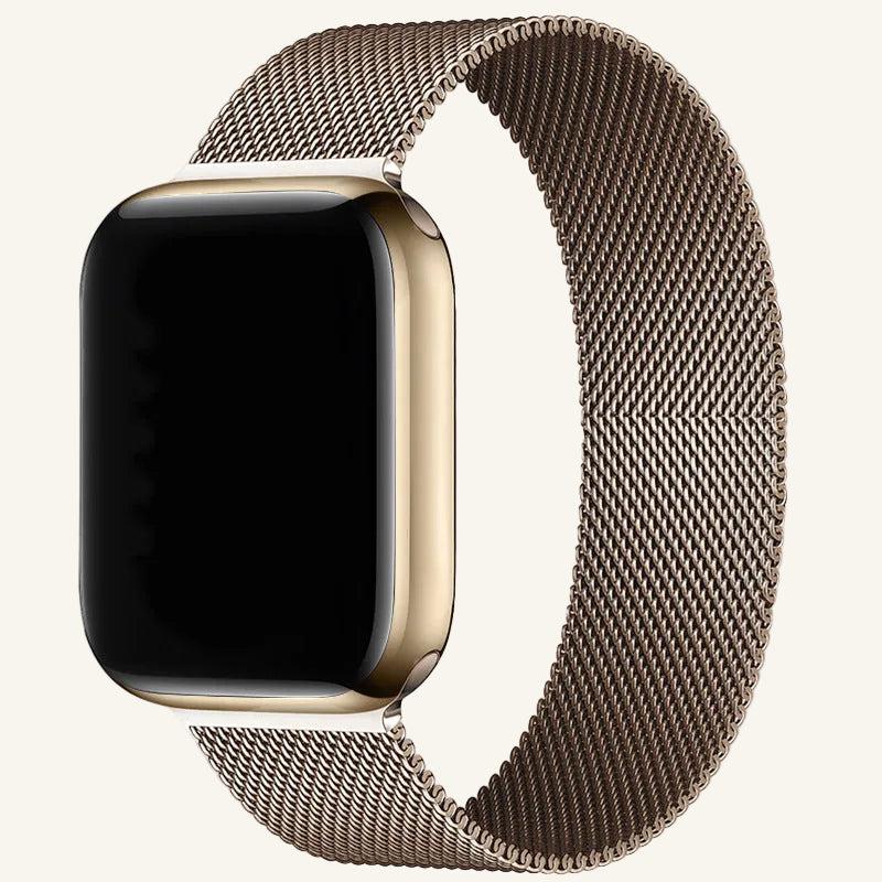 Bracelet Apple Watch maille milanaise magnétique réglable