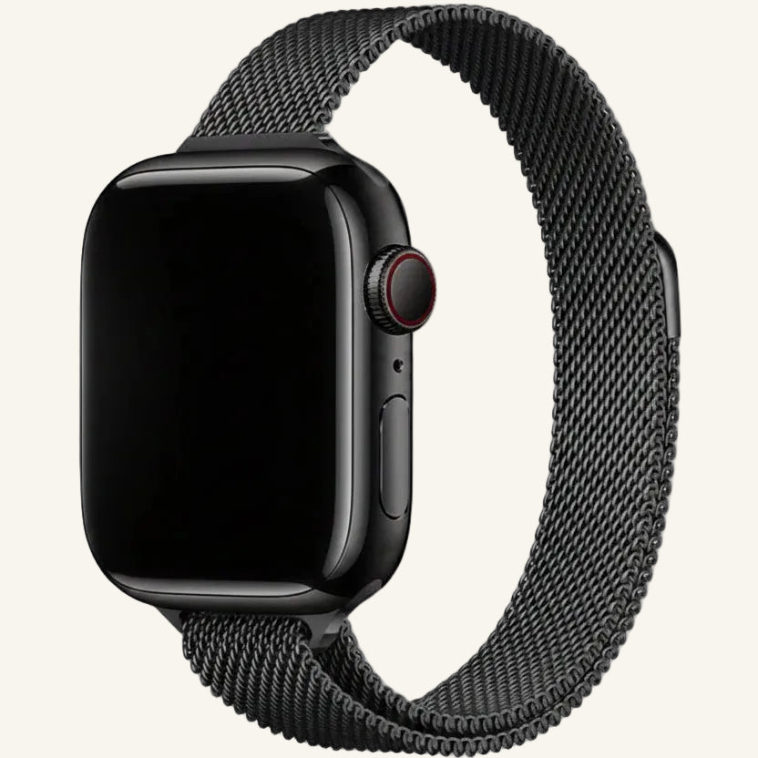 Bracelet Apple Watch milanais fin magnétique pour poignet fin