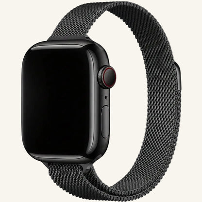 Bracelet Apple Watch milanais fin magnétique pour poignet fin