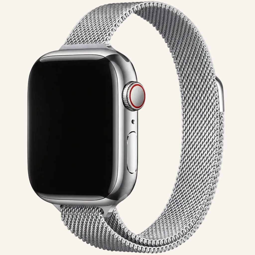 Bracelet Apple Watch milanais slim — coloris or vintage, rose, noir