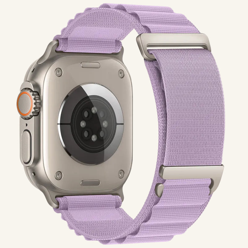 Bracelet Apple Watch nylon style alpin Le Sommet présentation