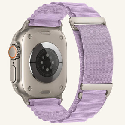 Bracelet Apple Watch nylon style alpin Le Sommet présentation
