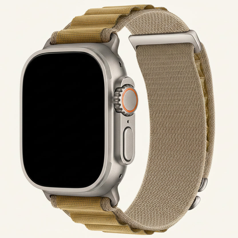 Bracelet Apple Watch nylon alpin vert foncé outdoor