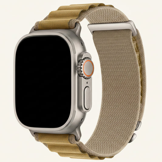 Bracelet Apple Watch nylon alpin vert foncé outdoor
