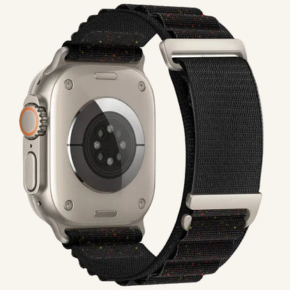 Bracelet Apple Watch nylon alpin détail tissage