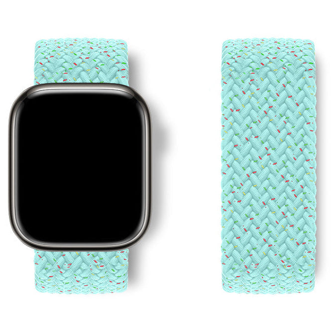Bracelet Apple Watch nylon élastique bleu ancre