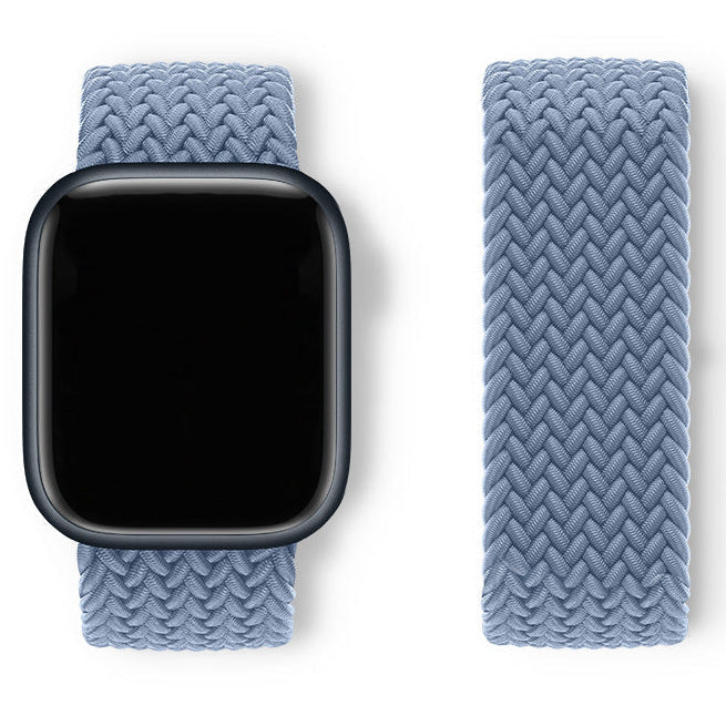Bracelet Apple Watch nylon élastique bleu lac