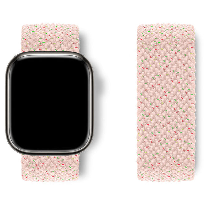 Bracelet Apple Watch nylon élastique framboise