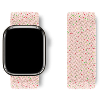 Bracelet Apple Watch nylon élastique framboise