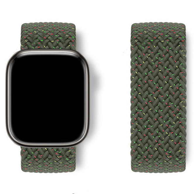 Bracelet Apple Watch nylon élastique jaune néon
