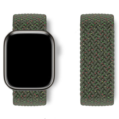 Bracelet Apple Watch nylon élastique jaune néon
