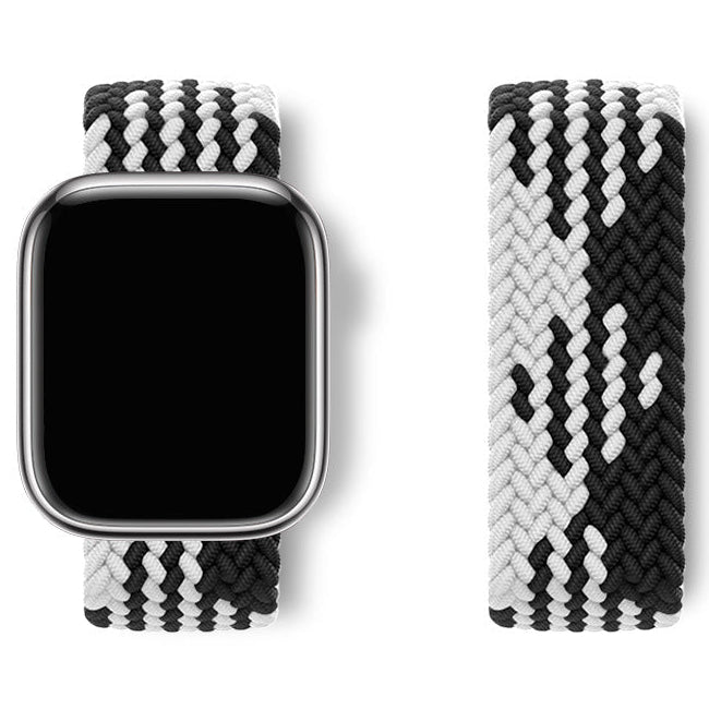 Bracelet Apple Watch nylon élastique à motifs compatible Series SE et Ultra