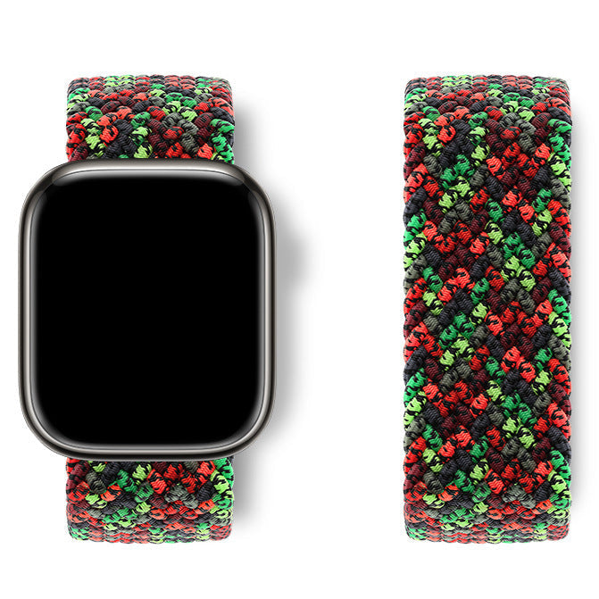 Bracelet Apple Watch nylon élastique noir sans fermoir