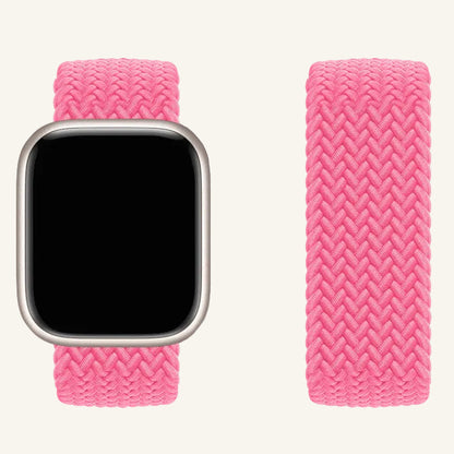 Bracelet Apple Watch nylon élastique rose sable