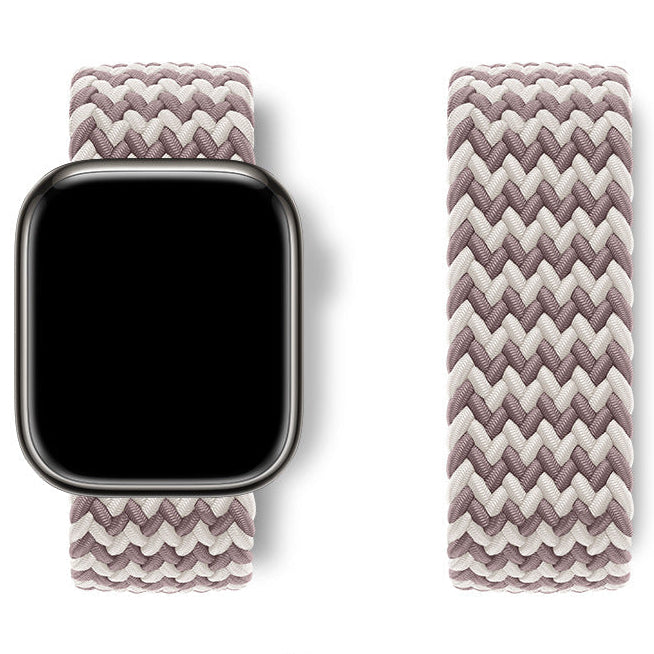 Texture tressée du bracelet Apple Watch nylon élastique