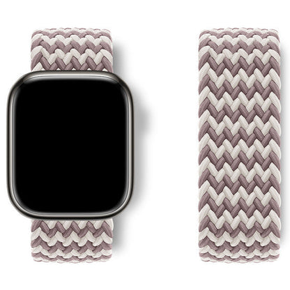Texture tressée du bracelet Apple Watch nylon élastique