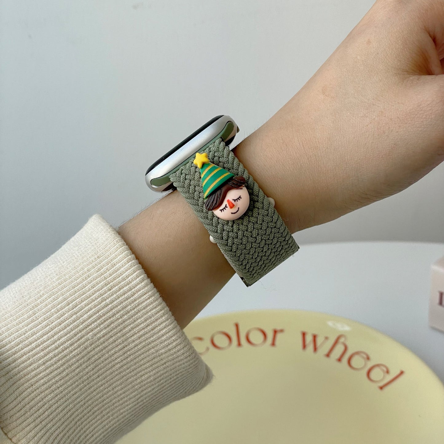 Bracelet Apple Watch nylon graffiti motif lapin