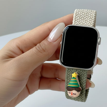 Bracelet Apple Watch nylon graffiti motif ours clown