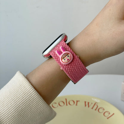 Bracelet Apple Watch nylon graffiti chapeau rayé