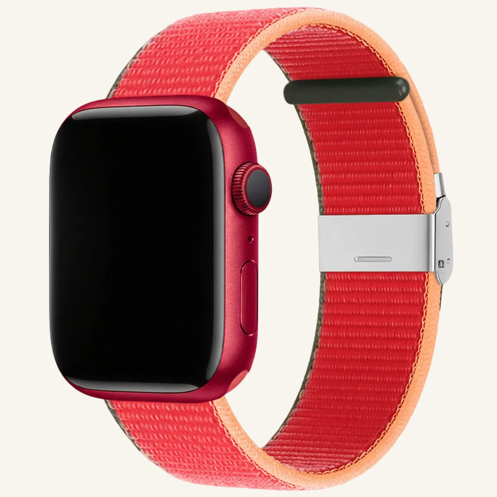 Bracelet Apple Watch nylon sport citron vert