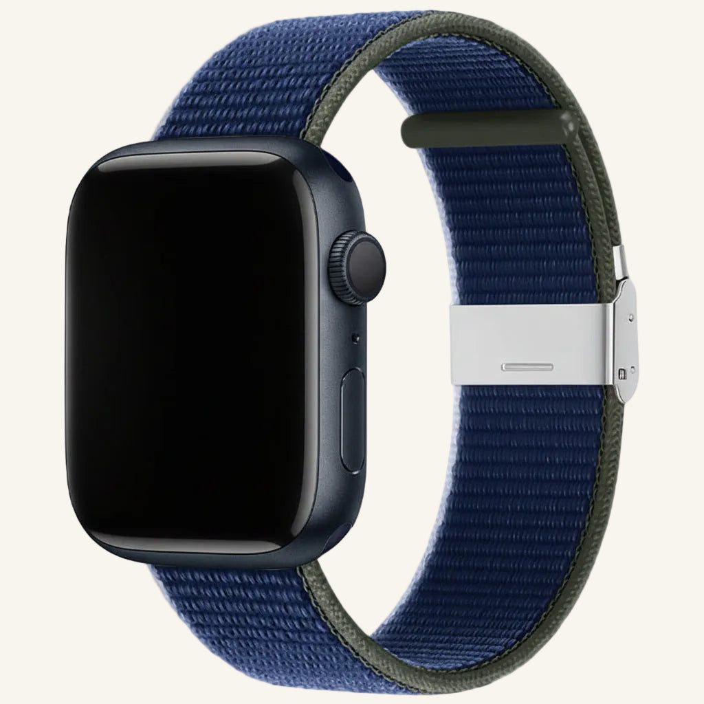 Bracelet Apple Watch nylon sport vert olive