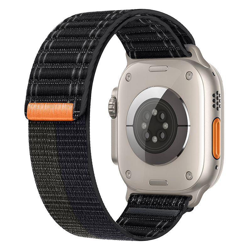 Bracelet Apple Watch nylon trail bleu lac