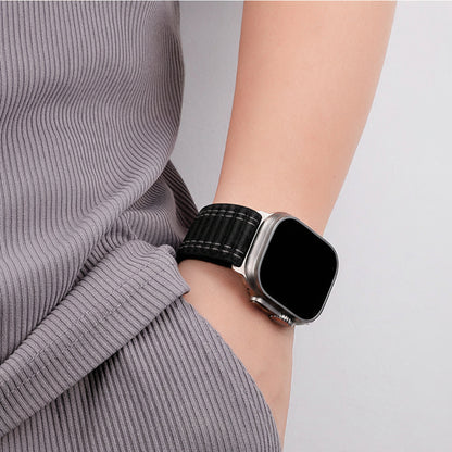 Motif ondulé du bracelet Apple Watch nylon trail