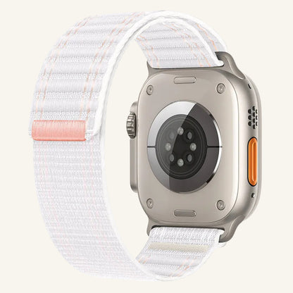 Bracelet Apple Watch nylon trail poudre milkshake