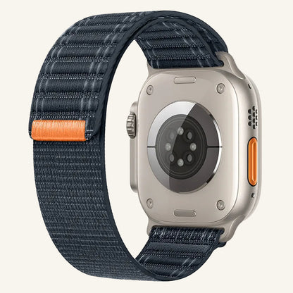 Bracelet Apple Watch nylon trail rouge vin