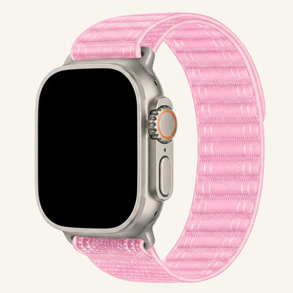 Bracelet Apple Watch nylon trail velcro compatible Series SE et Ultra